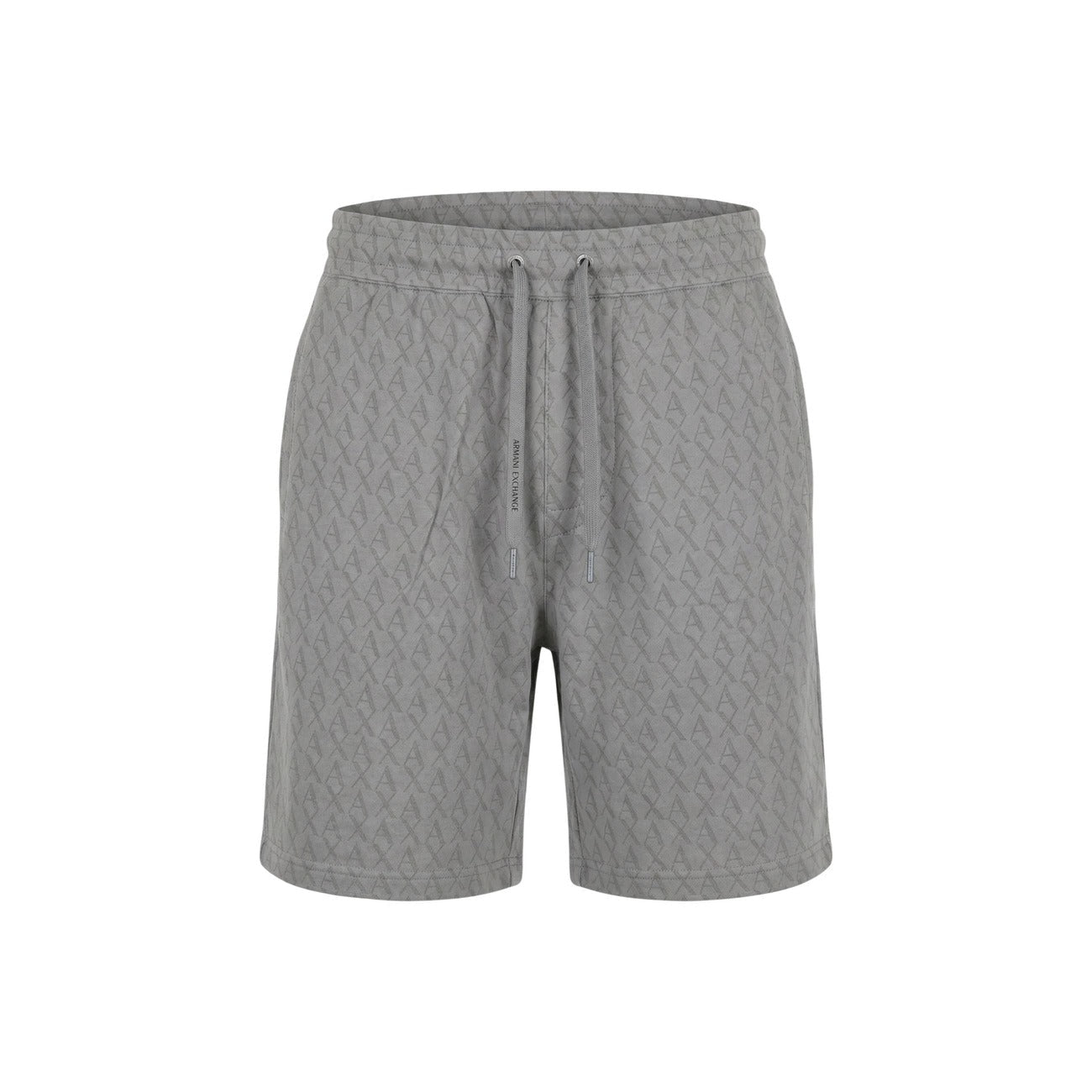 Armani Exchange Sweatshort Heren – Lichtgrijze Premium Short met Patroon - Zenvogue.