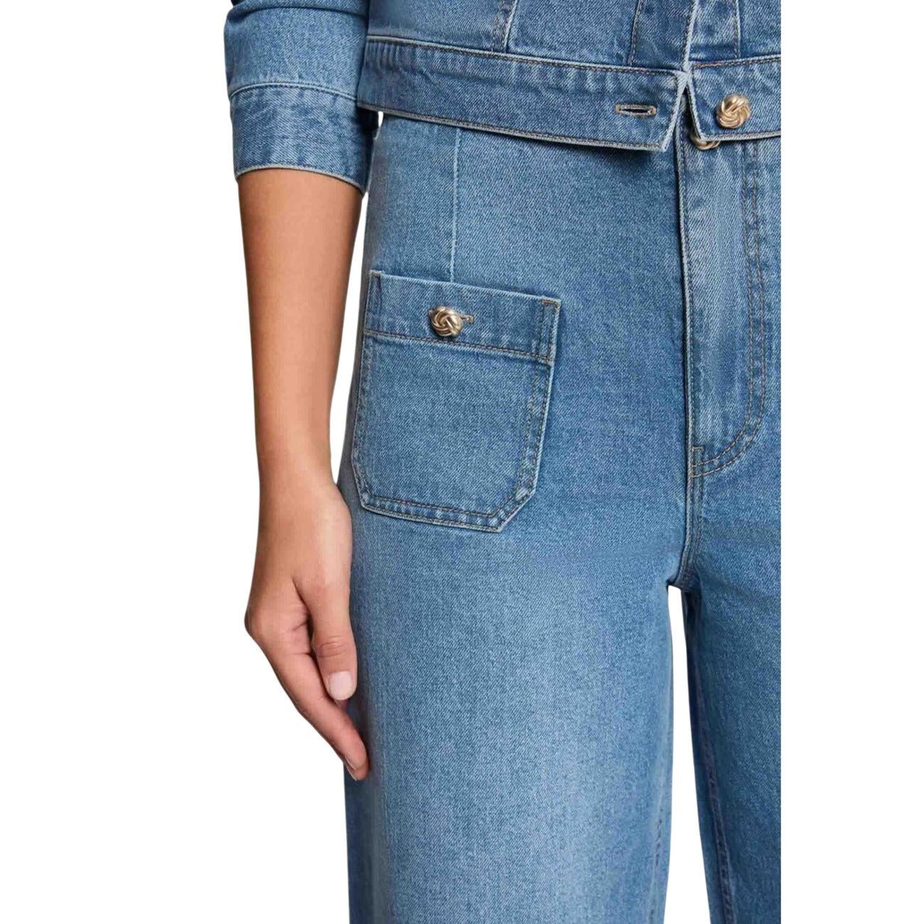 Morgane de Toi Denim Culotte Dames – High Waist Wide Leg - Zenvogue.