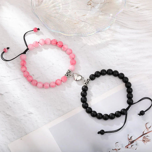 Koppelarmbanden met Hart – Valentijns Armbanden Set voor Hem & Haar