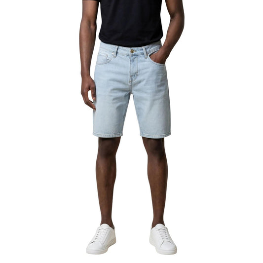 Antony Morato Denim Shorts Heren – Lichtblauwe Jeans Short Zomer Premium Fit - Zenvogue.