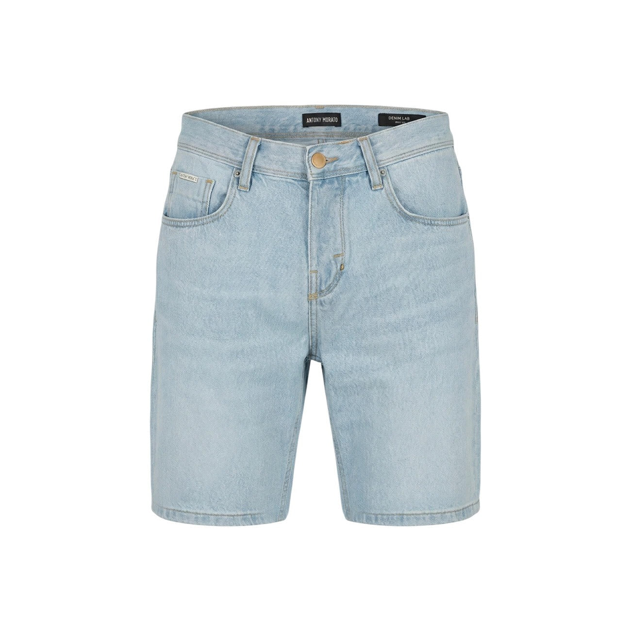 Antony Morato Denim Shorts Heren – Lichtblauwe Jeans Short Zomer Premium Fit - Zenvogue.