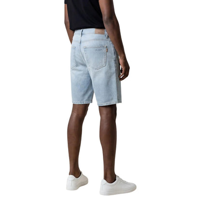 Antony Morato Denim Shorts Heren – Lichtblauwe Jeans Short Zomer Premium Fit - Zenvogue.