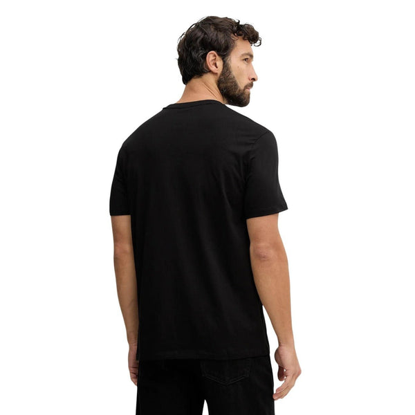 Armani Exchange Heren Logo T-Shirt Zwart – AX Gold Designer T-Shirt