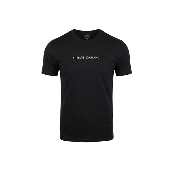Armani Exchange Heren Logo T-Shirt Zwart – Minimal Designer Shirt