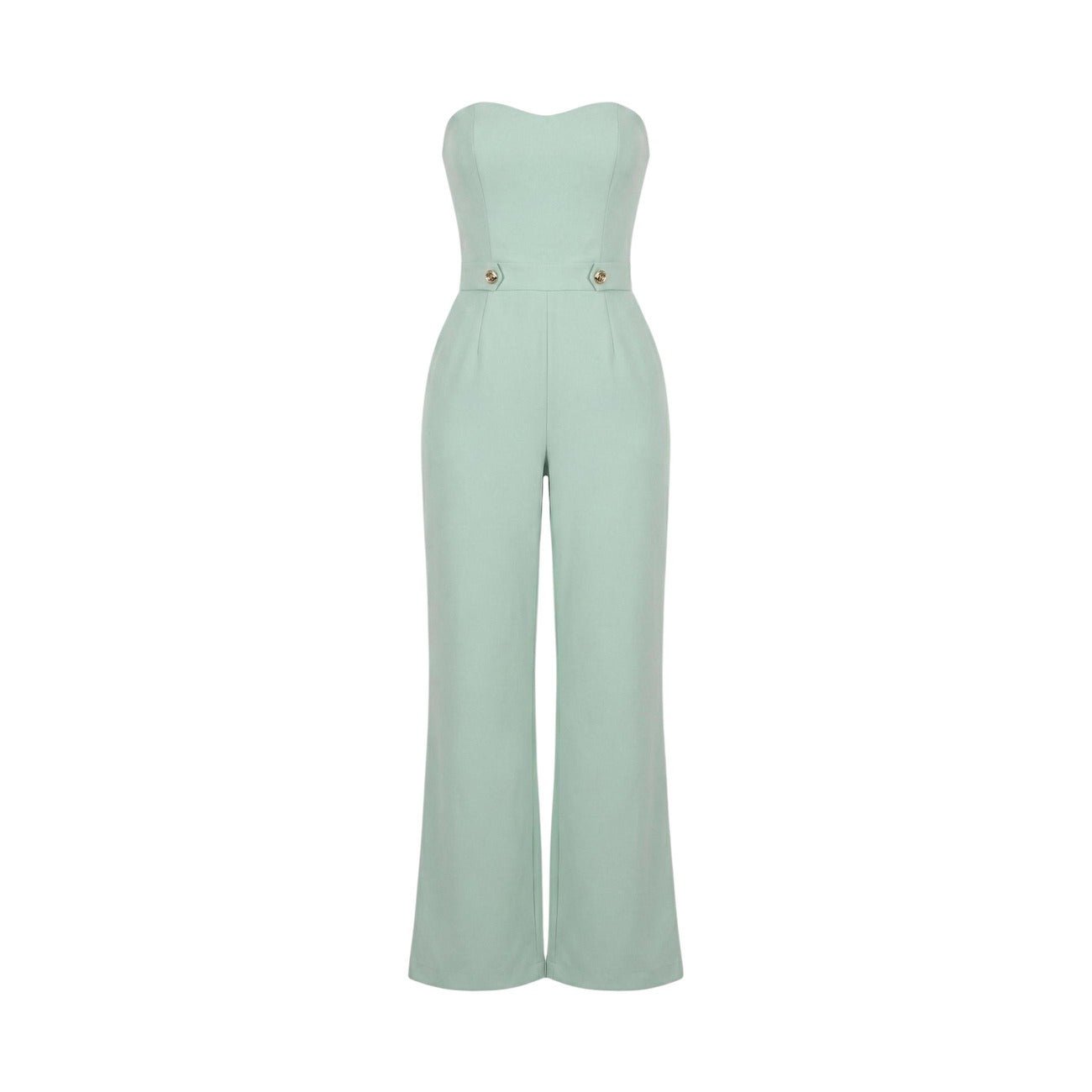 Artigli Elegante Dames Jumpsuit – Mintgroene Wide Leg Jumpsuit - Zenvogue.