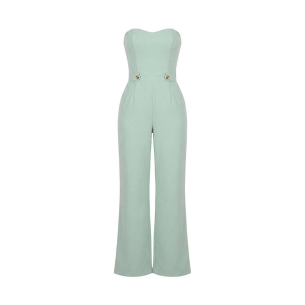 Artigli Elegante Dames Jumpsuit – Mintgroene Wide Leg Jumpsuit