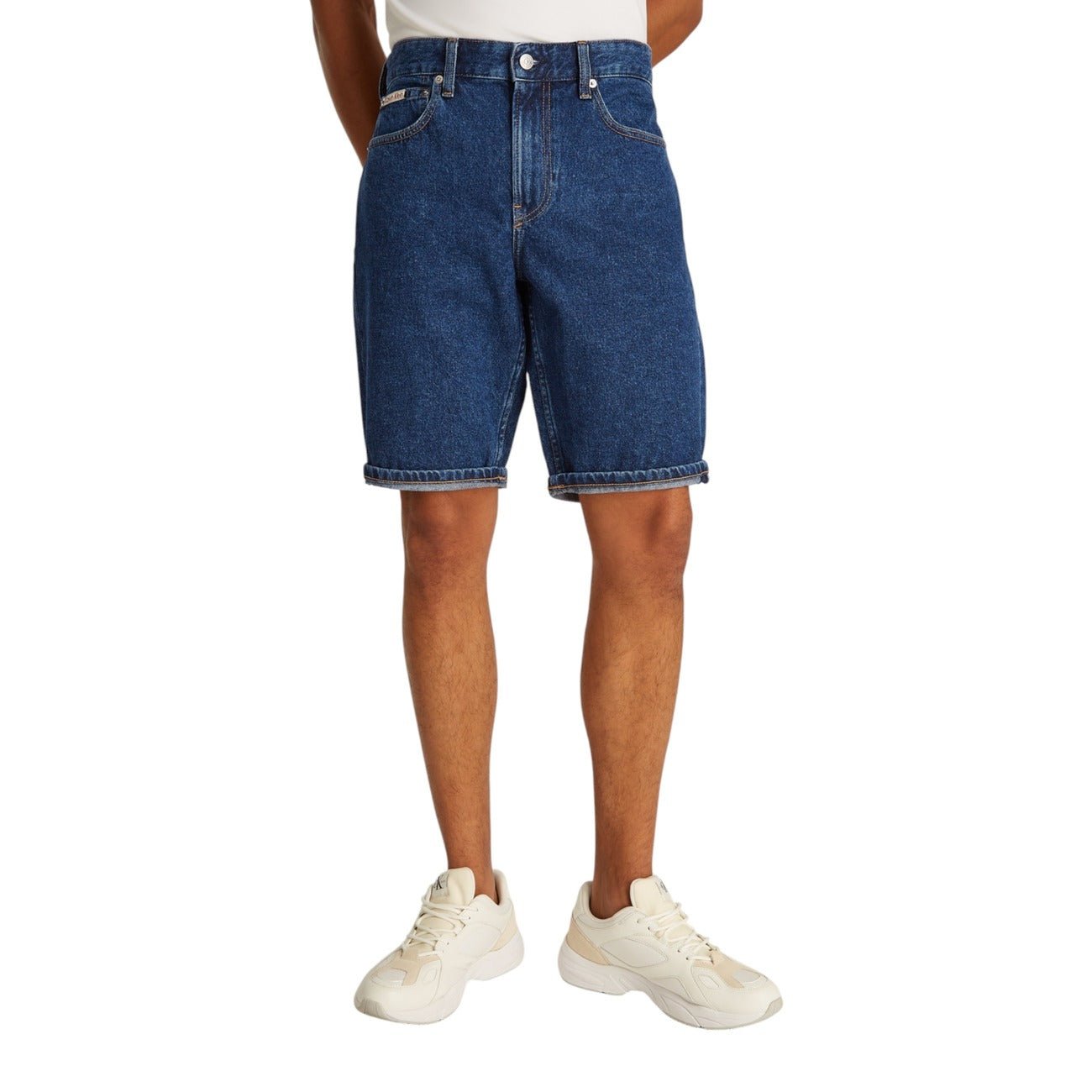 Calvin Klein Denim Shorts Heren – Premium Blauwe Jeans Short Zomer 2026 - Zenvogue.