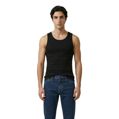 Calvin Klein Heren Tank Top – Zwart Designer Sleeveless Shirt - Zenvogue.