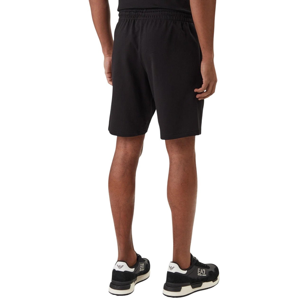 EA7 Emporio Armani Sportshort Heren – Zwarte Logo Short Premium Fit - Zenvogue.