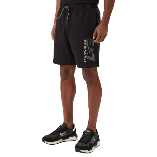 EA7 Emporio Armani Sportshort Heren – Zwarte Logo Short Premium Fit - Zenvogue.