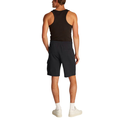 EA7 Heren Cargo Short Zwart – Sportieve Shorts met Zakken & Comfort Fit - Zenvogue.