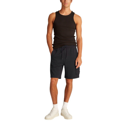 EA7 Heren Cargo Short Zwart – Sportieve Shorts met Zakken & Comfort Fit - Zenvogue.