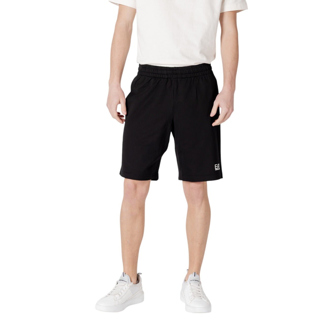 EA7 Heren Short Navy – Comfortabele Sportieve Shorts met Elastische Taille - Zenvogue.