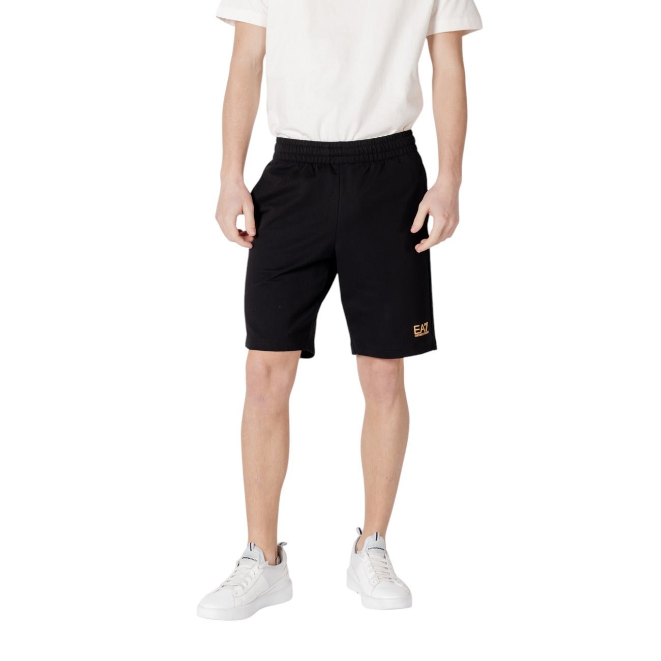 EA7 Heren Short Navy – Comfortabele Sportieve Shorts met Elastische Taille - Zenvogue.