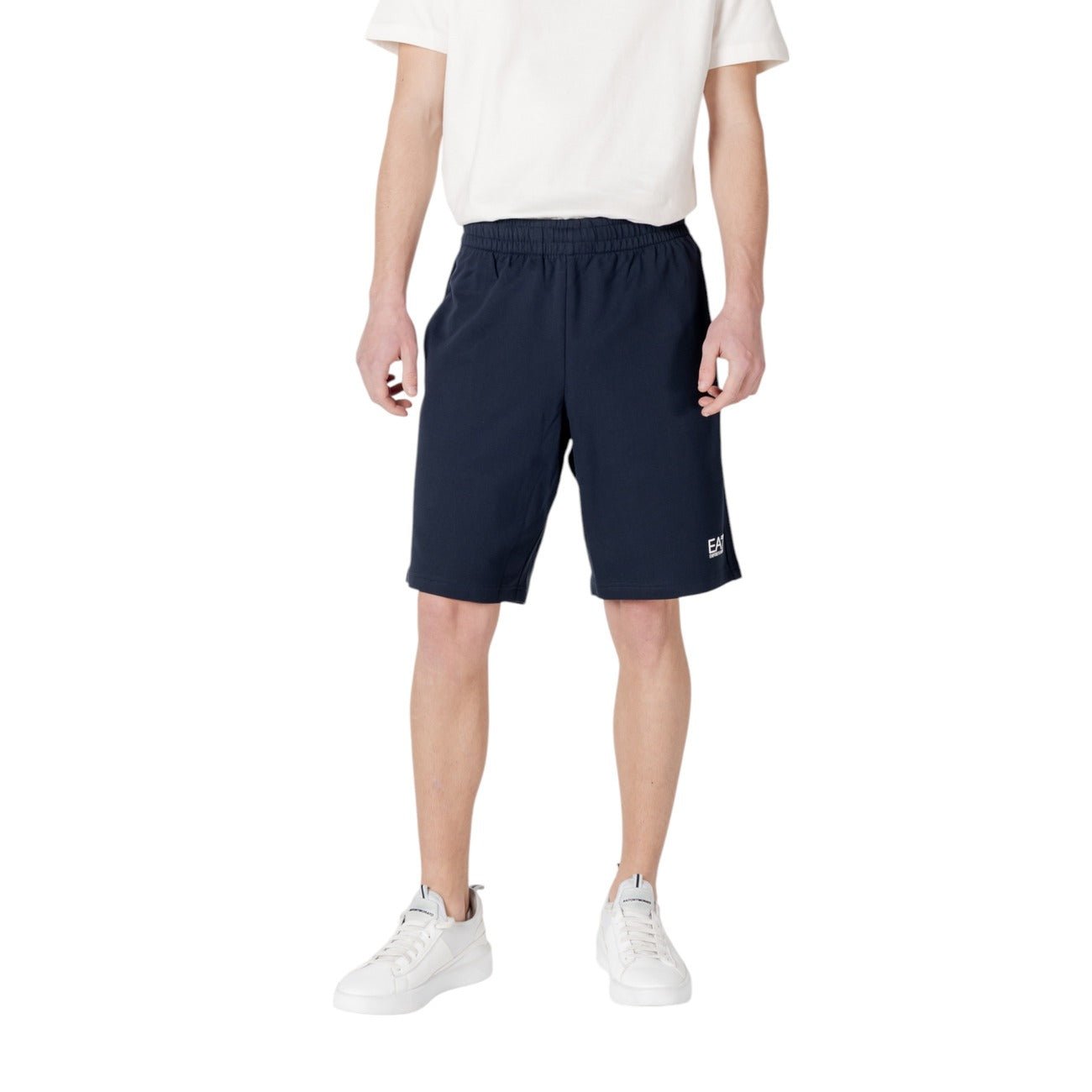 EA7 Heren Short Navy – Comfortabele Sportieve Shorts met Elastische Taille - Zenvogue.