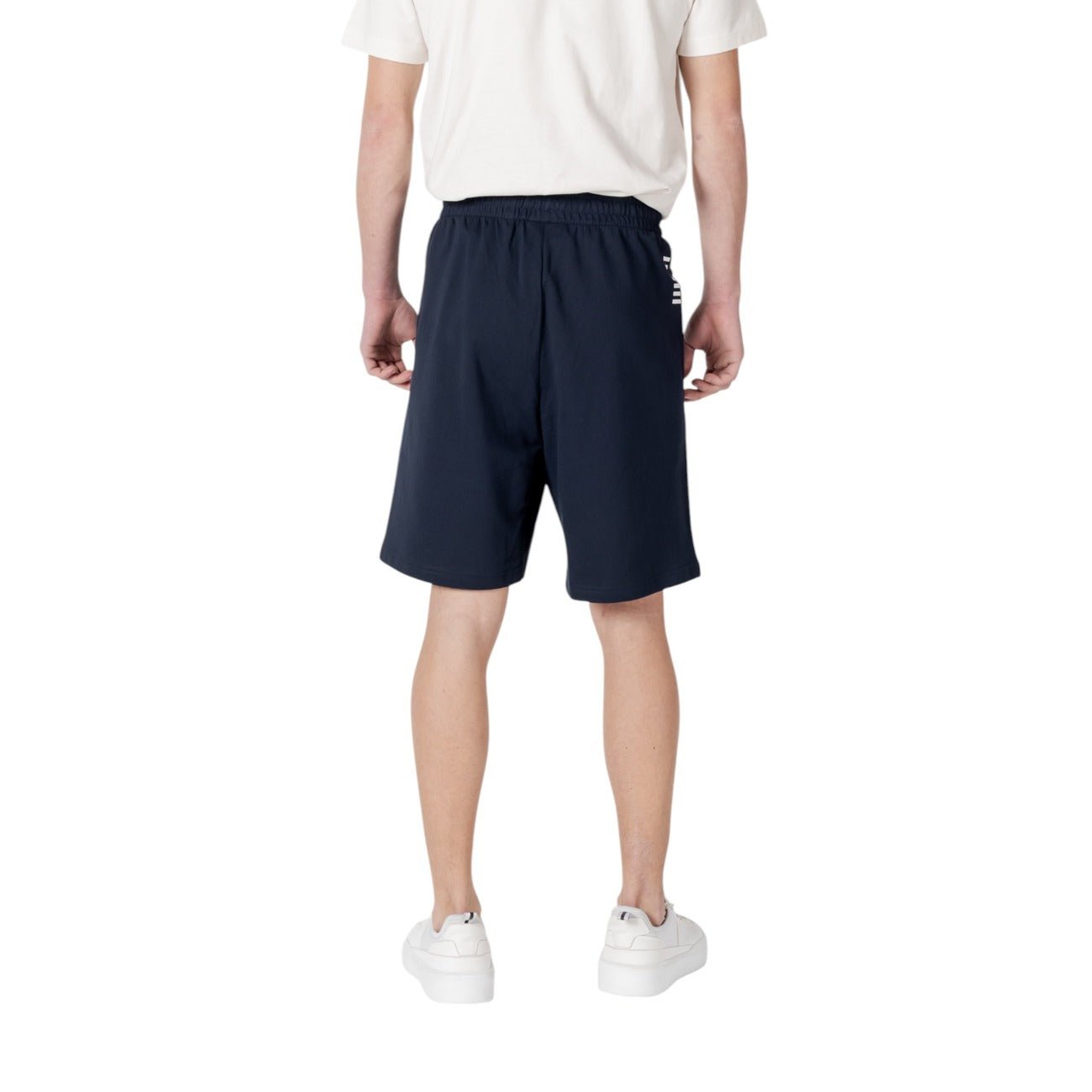 EA7 Heren Short Navy – Comfortabele Sportieve Shorts met Elastische Taille - Zenvogue.
