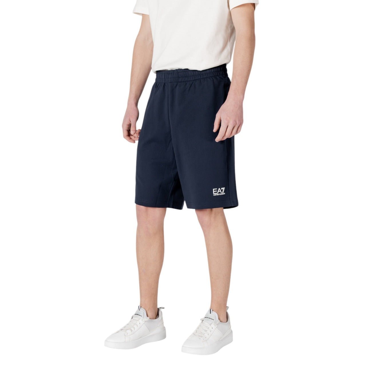 EA7 Heren Short Navy – Comfortabele Sportieve Shorts met Elastische Taille - Zenvogue.