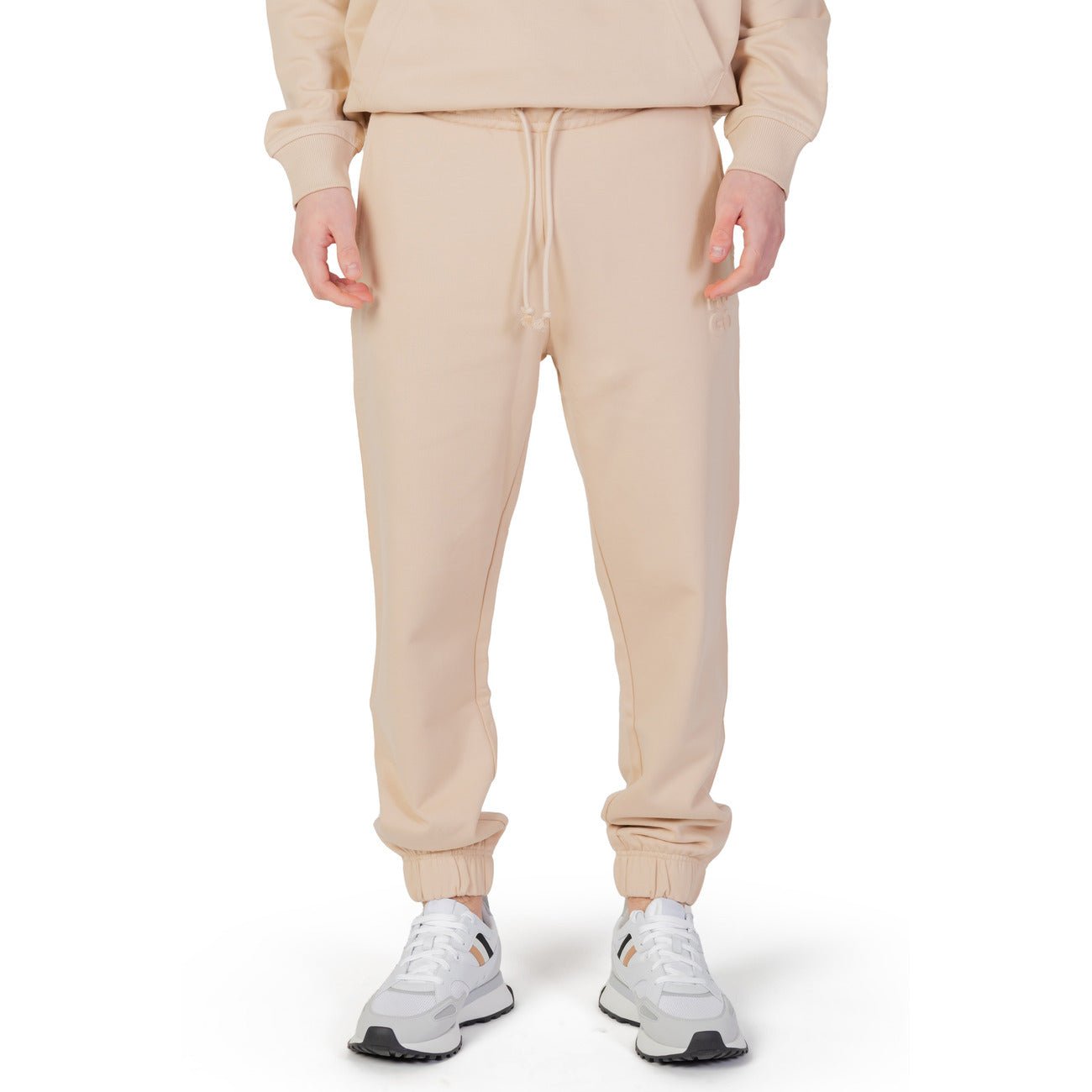 HUGO Heren Joggingbroek Beige – Designer Jogger - Zenvogue.