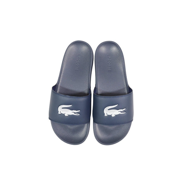 Lacoste dames slippers blauw – comfortabele designer badslippers
