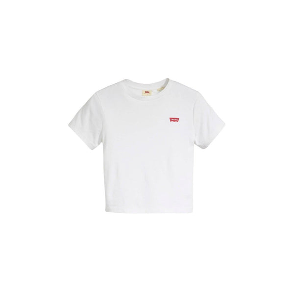 Levi’s® Dames T-Shirt Wit – Katoenen Basic met Rood Logo