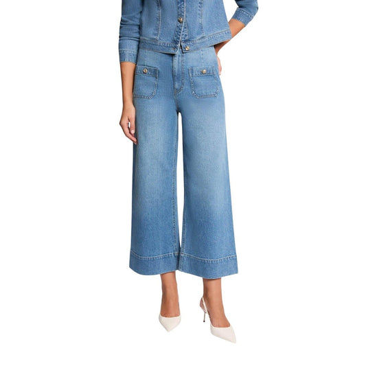 Morgane de Toi Denim Culotte Dames – High Waist Wide Leg - Zenvogue.