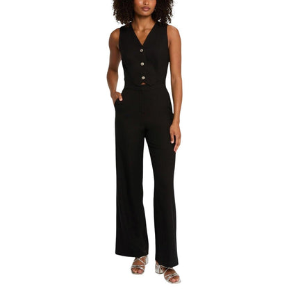 Morgane de Toi Zwarte Dames Jumpsuit – Elegante Wide Leg Jumpsuit - Zenvogue.