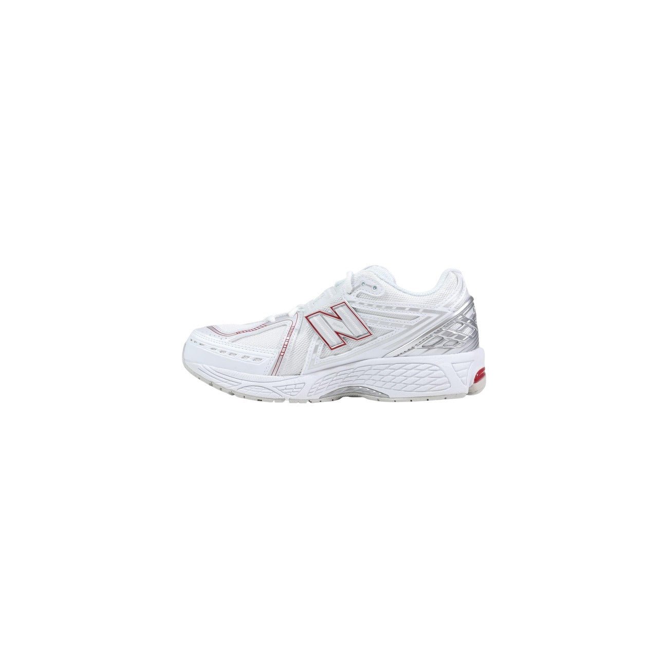 New Balance 1906R Dames Sneakers Wit Rood – Sportieve Lifestyle Sneakers met Demping - Zenvogue.