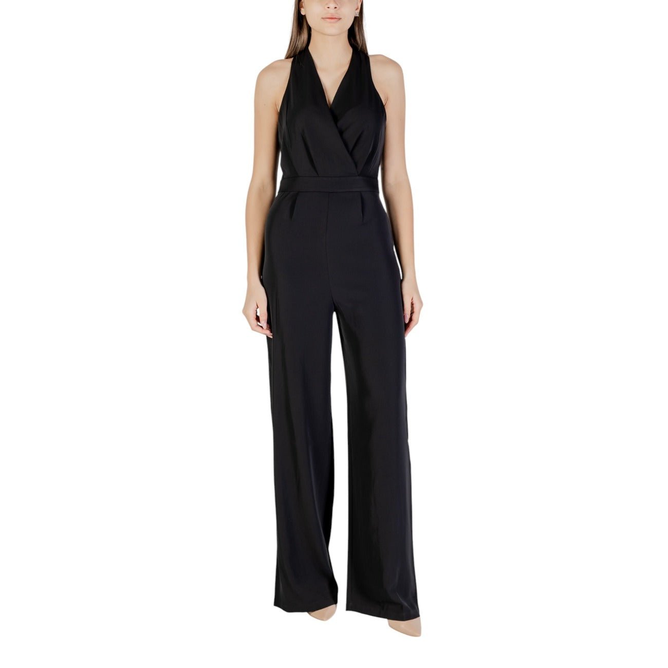 ONLY Zwarte Dames Jumpsuit – Elegante Halter Jumpsuit - Zenvogue.