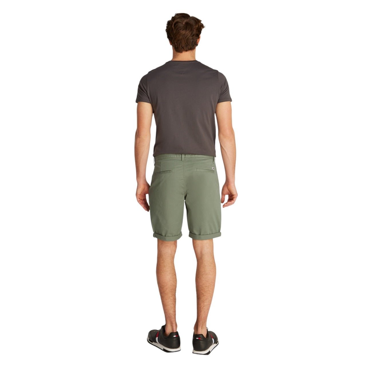 Tommy Hilfiger Chino Shorts Heren – Groene Zomer Short Premium Fit - Zenvogue.