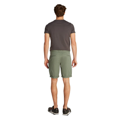 Tommy Hilfiger Chino Shorts Heren – Groene Zomer Short Premium Fit - Zenvogue.
