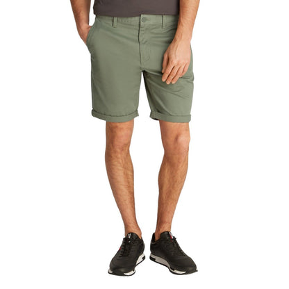 Tommy Hilfiger Chino Shorts Heren – Groene Zomer Short Premium Fit - Zenvogue.