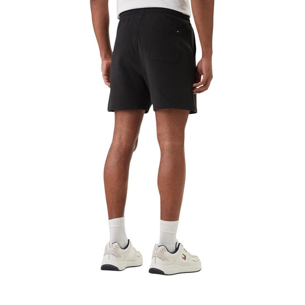 Tommy Hilfiger Sweatshort Heren – Zwarte Comfort Short met Logo Premium Fit - Zenvogue.