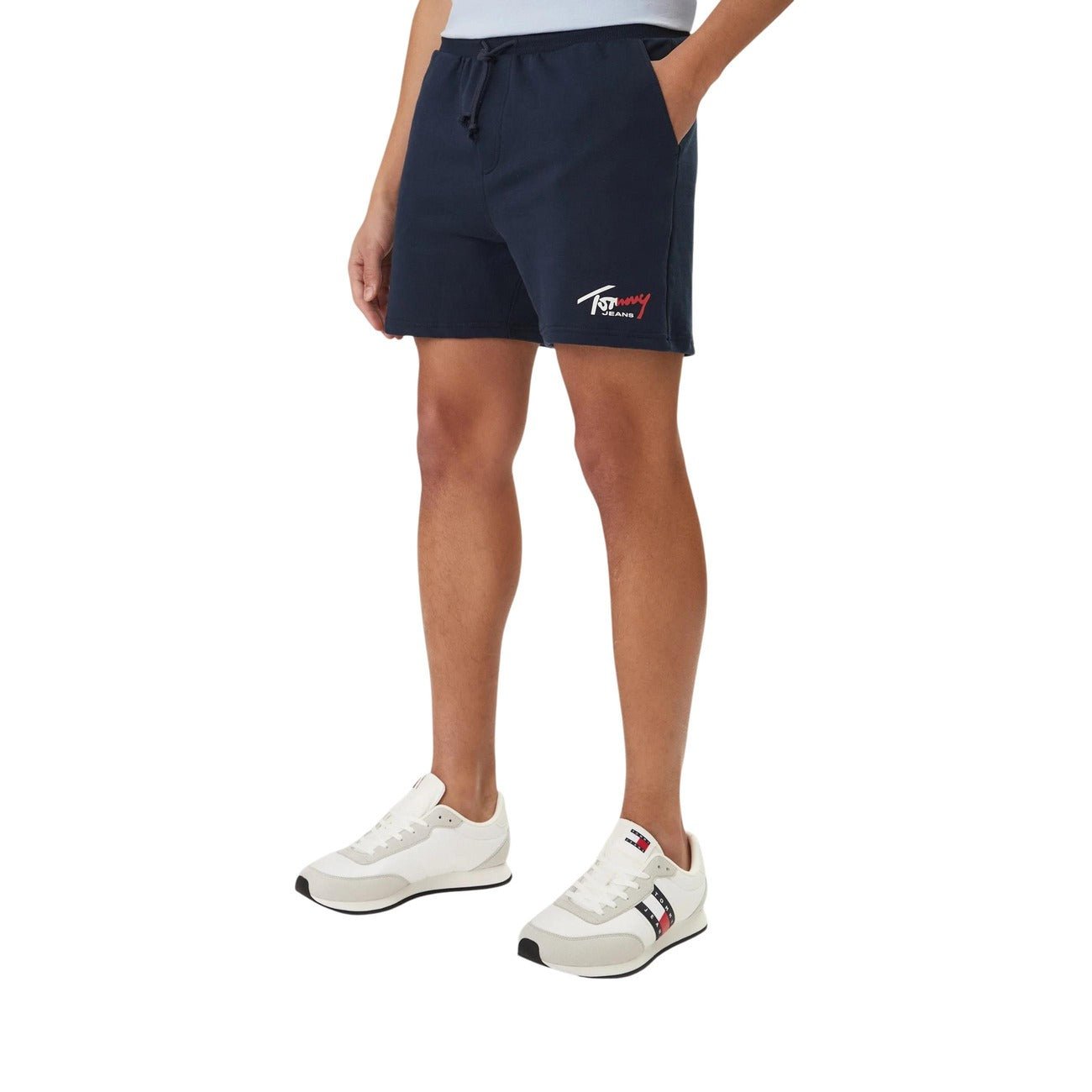 Tommy Hilfiger Sweatshort Heren – Zwarte Comfort Short met Logo Premium Fit - Zenvogue.