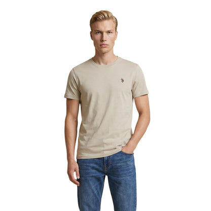 U.S. Polo Assn. T-Shirt Heren – Groen Basic Shirt met Logo Premium Fit - Zenvogue.