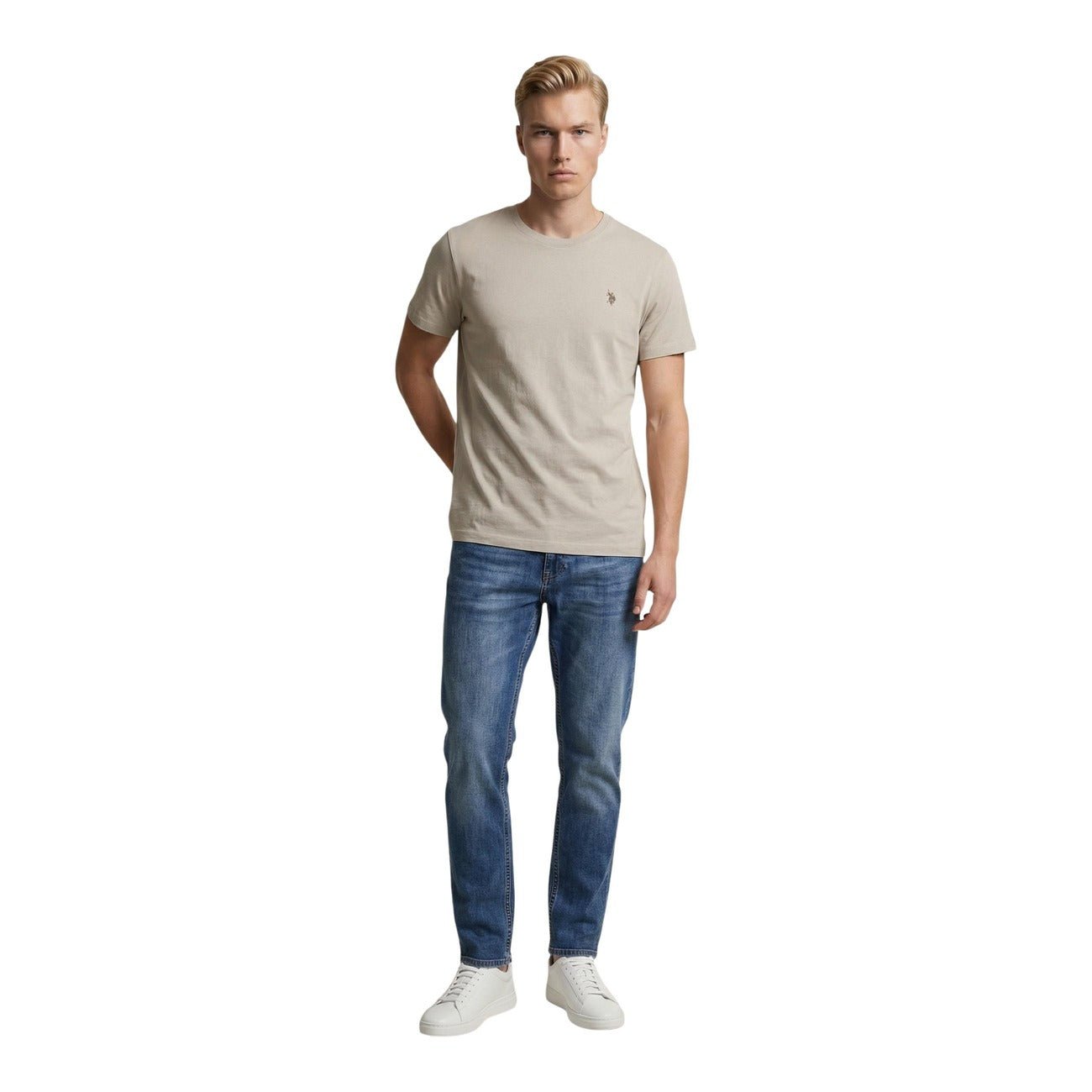 U.S. Polo Assn. T-Shirt Heren – Zwart Basic Shirt met Logo Premium Fit - Zenvogue.