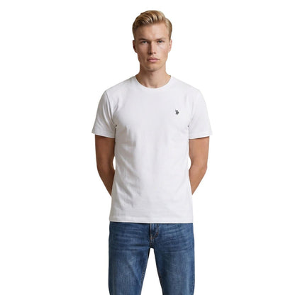 U.S. Polo Assn. T-Shirt Heren – Zwart Basic Shirt met Logo Premium Fit - Zenvogue.